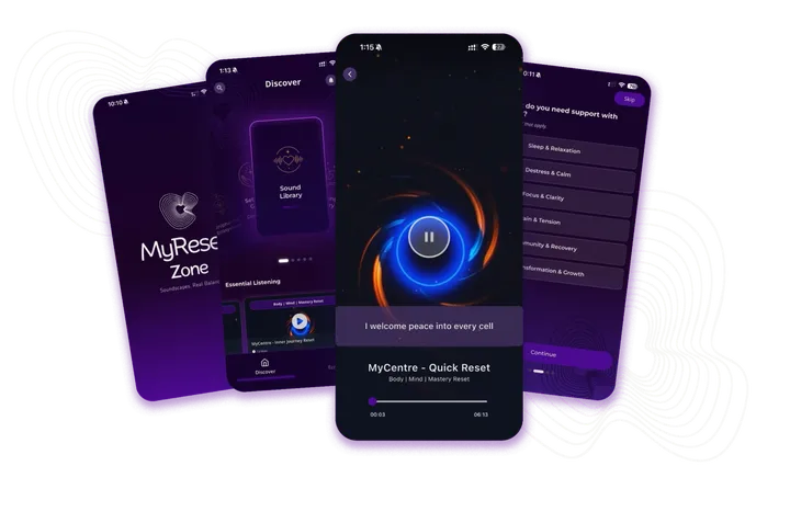 MyReset Zone mockup