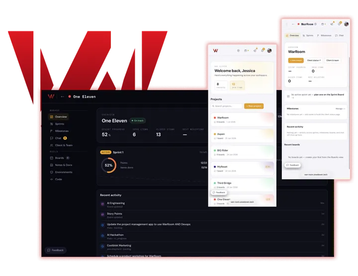 WarRoom mockup